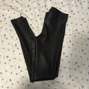Express faux leather leggings